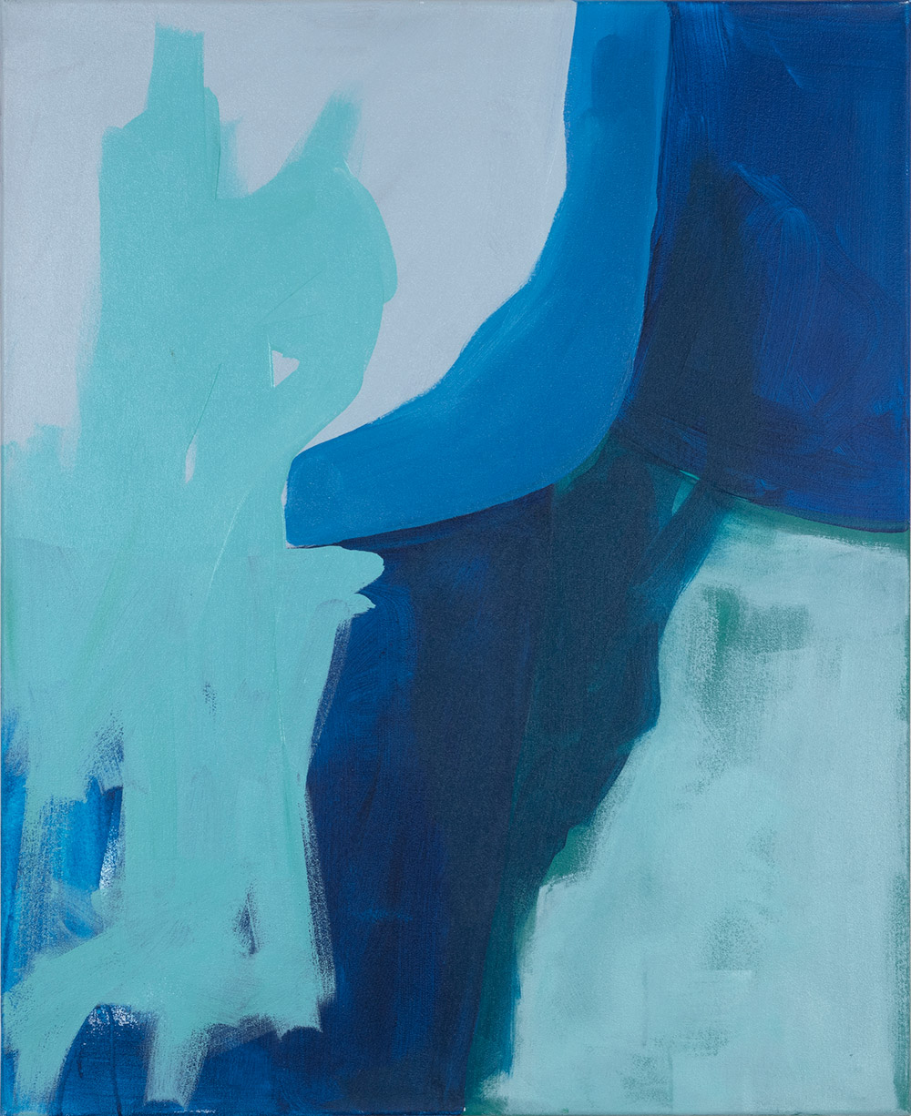 Blau II – Acryl auf Leinwand von Uta Schirin