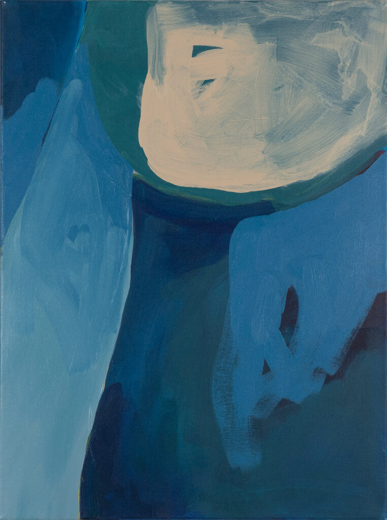 Blau III – Acryl auf Leinwand von Uta Schirin